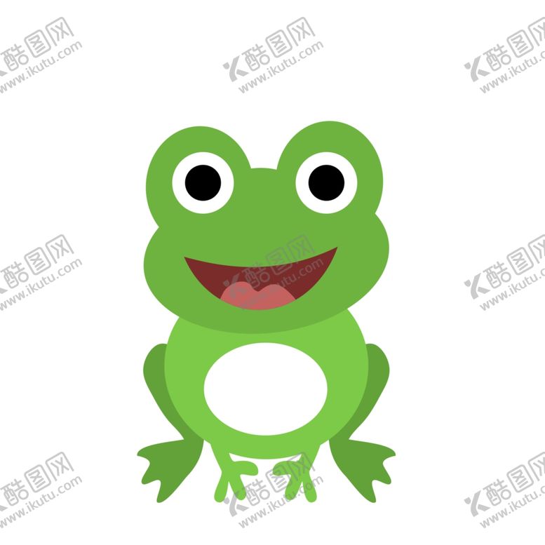 编号：14829304222000559910【酷图网】源文件下载-绿色可爱青蛙插画