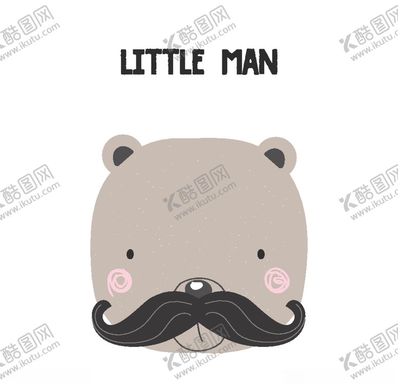 编号：77227010290720393883【酷图网】源文件下载-可爱森系呆萌动物插画