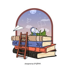卡通书籍素材