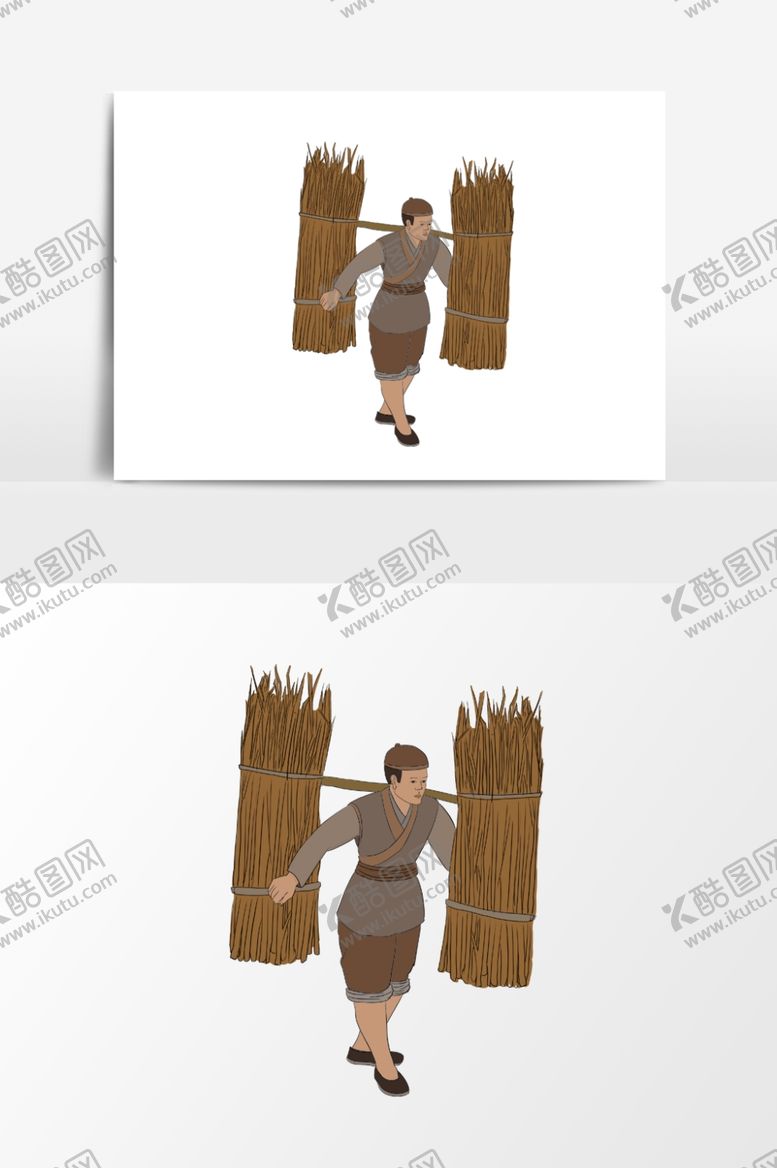 编号：46227009211102136211【酷图网】源文件下载-淡彩国画人物