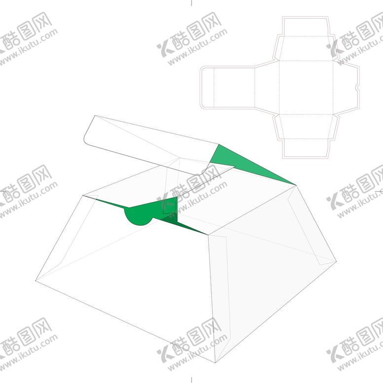 编号：12857609172149314638【酷图网】源文件下载-包装盒刀模图