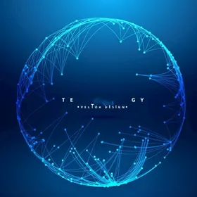 科技背景蓝色企业会议感集团会议高