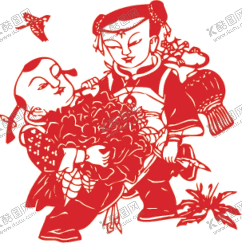 编号：50156904102327172814【酷图网】源文件下载-福娃剪纸