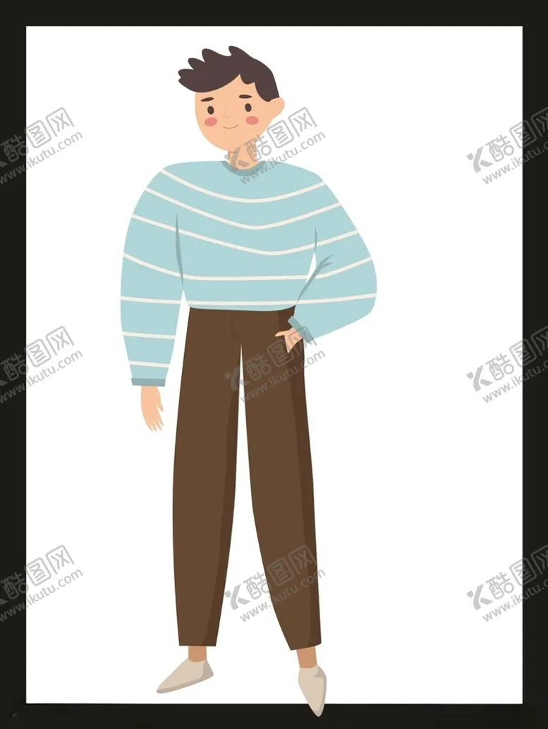 编号：61322602010030275851【酷图网】源文件下载-手绘男人男孩