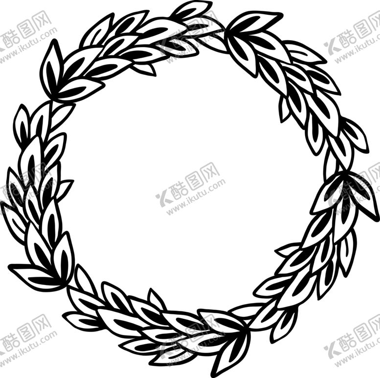 编号：25457005100323212460【酷图网】源文件下载-圆形花环