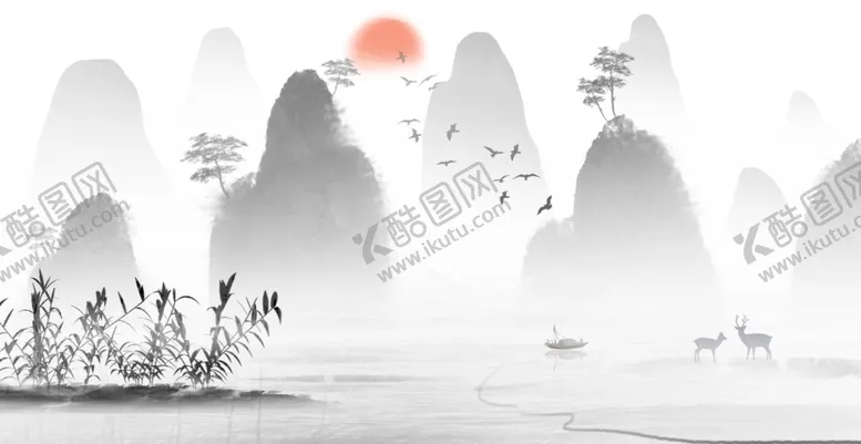 编号：83920909122300388746【酷图网】源文件下载-水墨山水