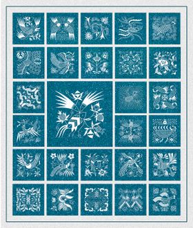 苗族花纹局部纹理