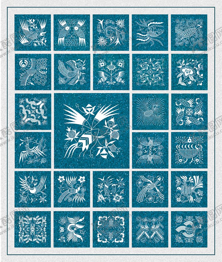 编号：83065312221411367449【酷图网】源文件下载-苗族花纹局部纹理