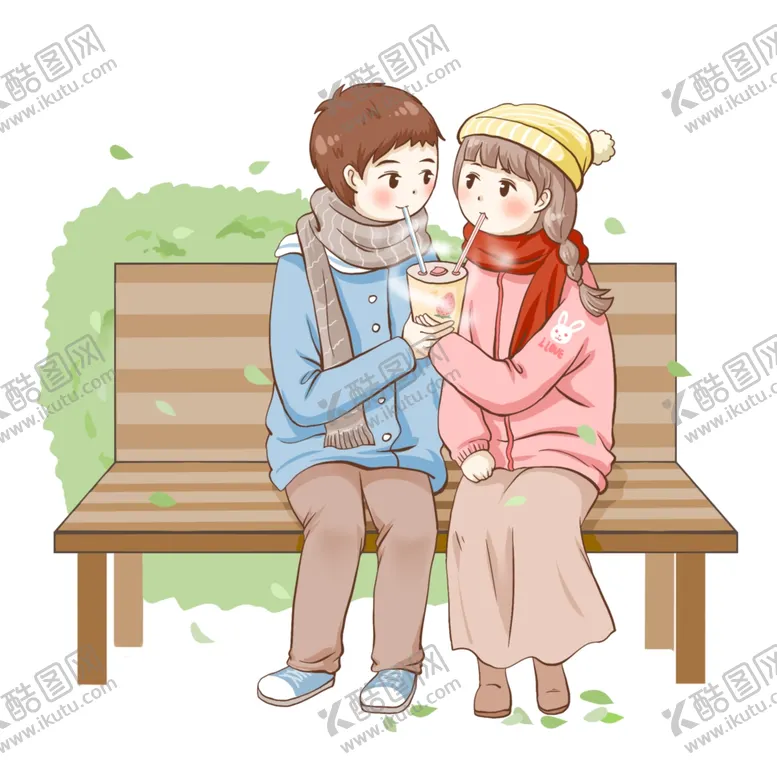 编号：92433505021103514036【酷图网】源文件下载-手绘情侣奶茶