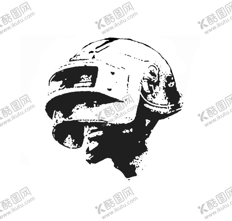 编号：90599306231920206947【酷图网】源文件下载-剪影刻板画漫画手绘三级头