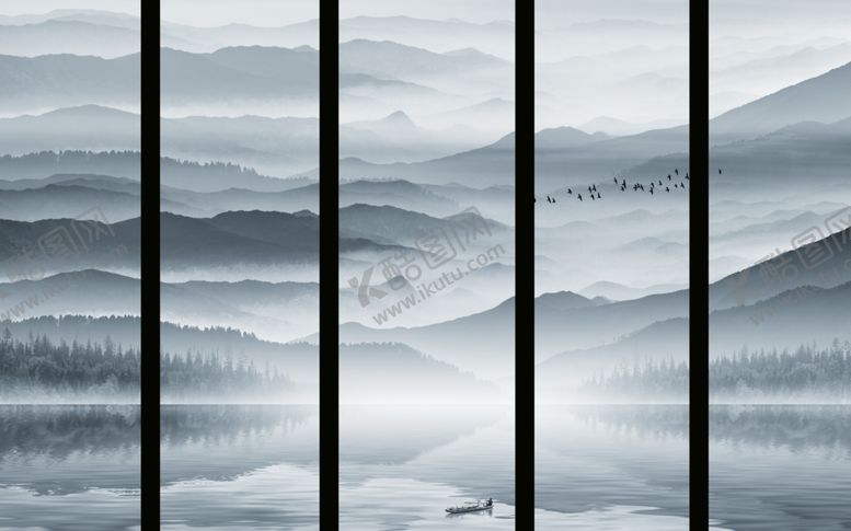 编号：79567909201513558101【酷图网】源文件下载-水墨山水