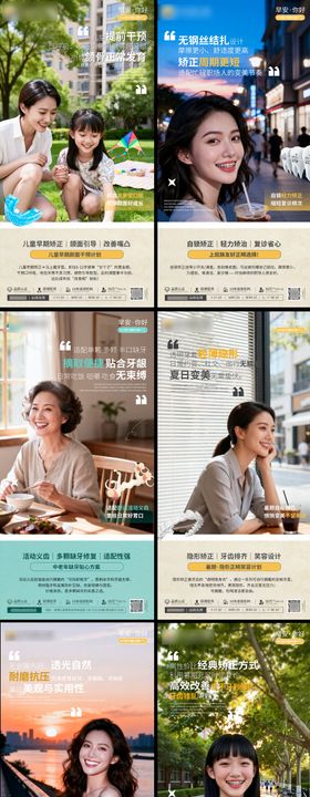 口腔早安科普人物海报