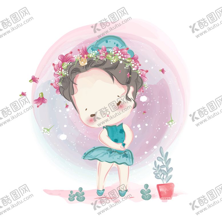 编号：82102309270701376217【酷图网】源文件下载-矢量人物景素材