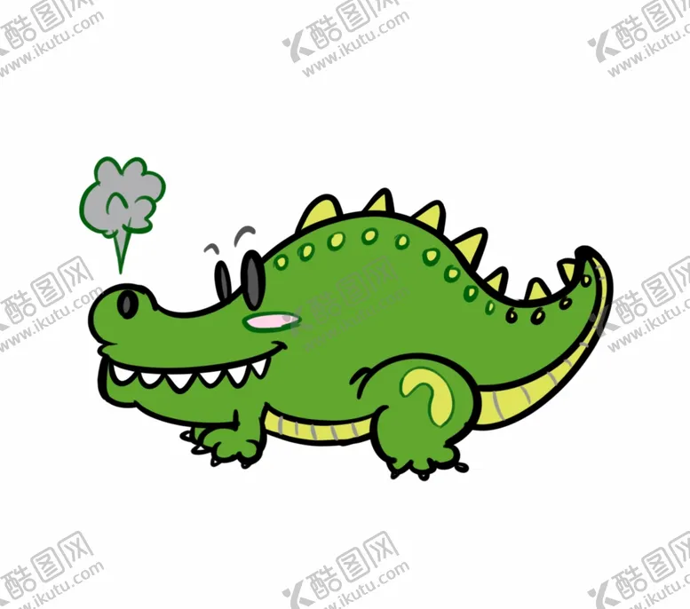 编号：85748103071955088656【酷图网】源文件下载-卡通鳄鱼插画