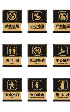 禁止标识标牌