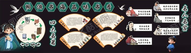 编号：38556411210109393393【酷图网】源文件下载-畅游书海品味书香