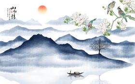 国画山水画