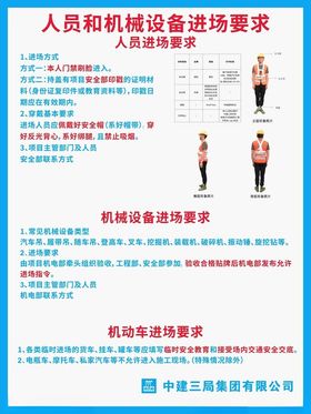 人员和机械进入要求