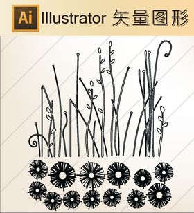 线稿剪影壁纸简洁手绘