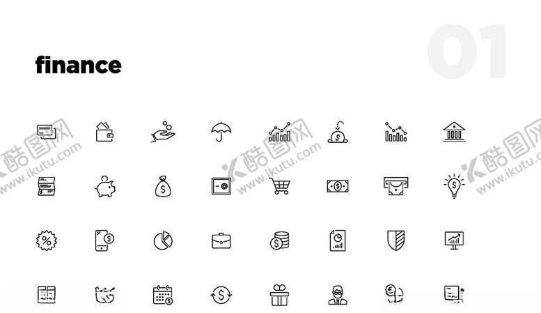 编号：60471909261404241840【酷图网】源文件下载-线性办公图标