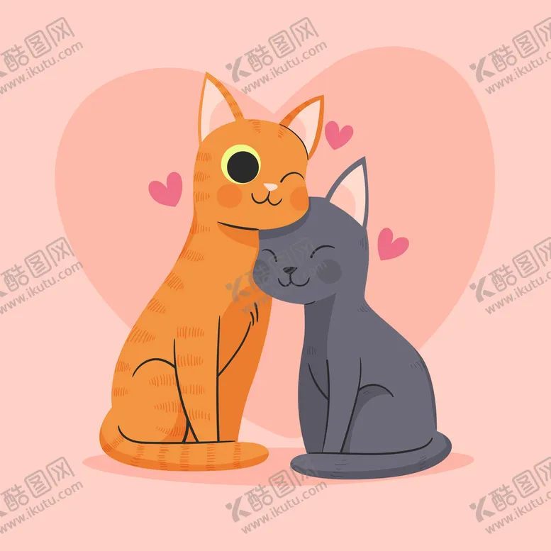 编号：80767801291422041098【酷图网】源文件下载-情人节动物