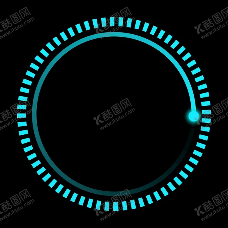 编号：05936109131425282178【酷图网】源文件下载-科技可视化数字旋转圆形圆环图标I智能UI素材