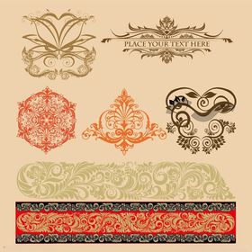 复古精美装饰图案集合