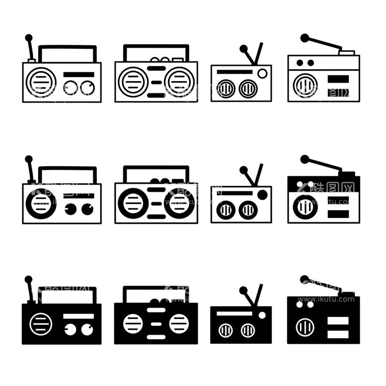 编号：32256112081146181751【酷图网】源文件下载-收音机图标