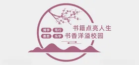 阅读文化墙览室书学校