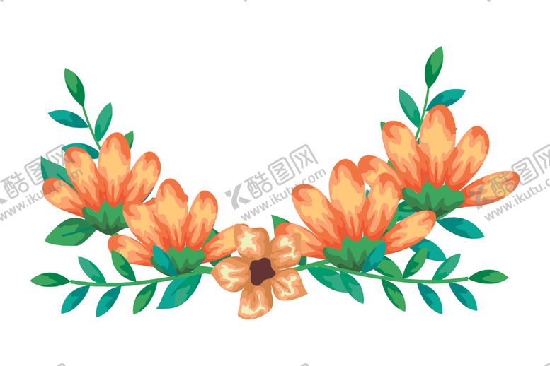 编号：71302505112231027494【酷图网】源文件下载-矢量手绘花朵