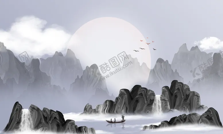 编号：67265401270034035792【酷图网】源文件下载-山水画