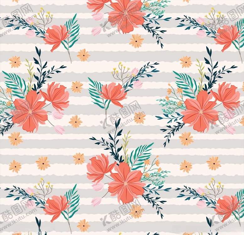 编号：43121109231820592649【酷图网】源文件下载-花卉图案