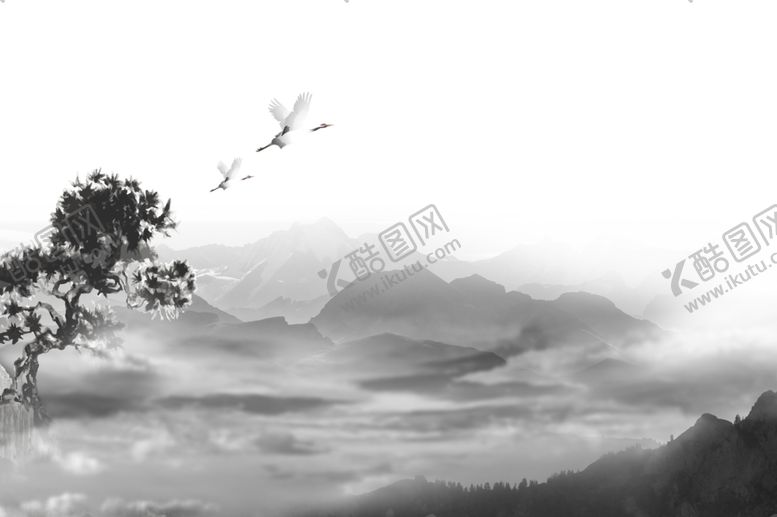 编号：48920706270736146571【酷图网】源文件下载-意境水墨山水