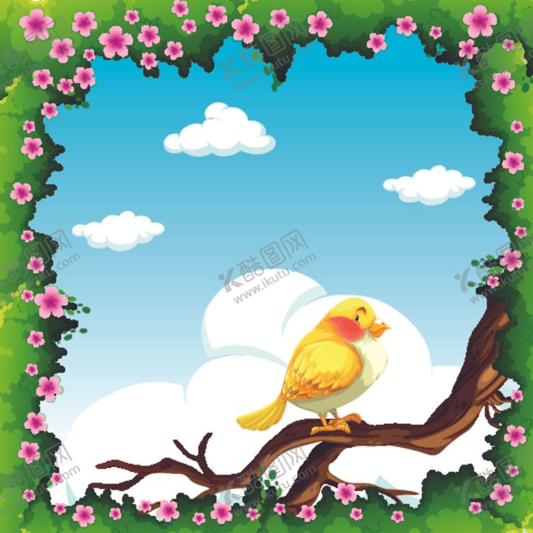 编号：93113810211403012658【酷图网】源文件下载-卡通鸟