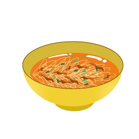 肉丝面食食材素材元素汤汁素材
