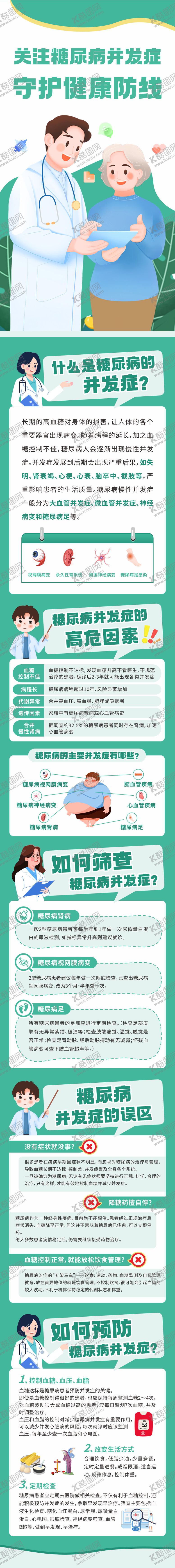 编号：28032910291259185367【酷图网】源文件下载-糖尿病医疗知识科普长图