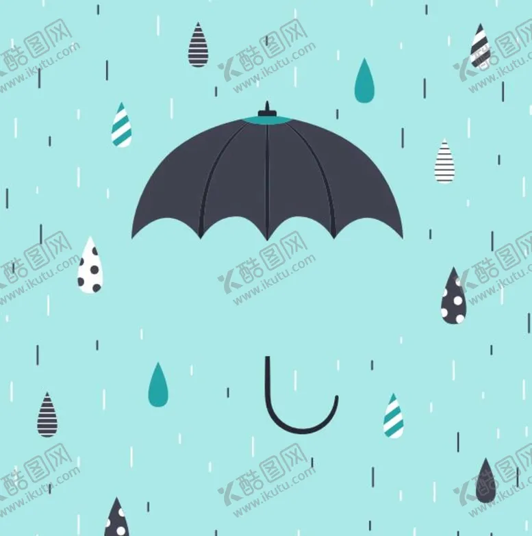 编号：40972310121034065047【酷图网】源文件下载-下雨小清新背景