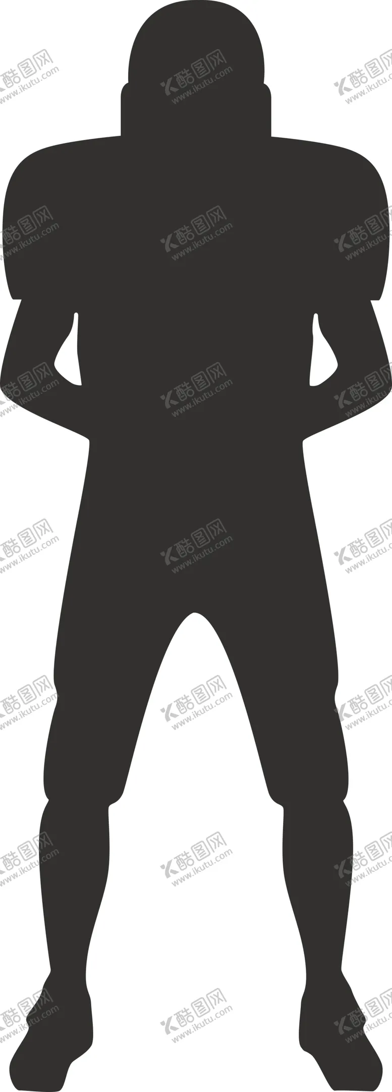 编号：79538504240833036528【酷图网】源文件下载-橄榄球员剪影
