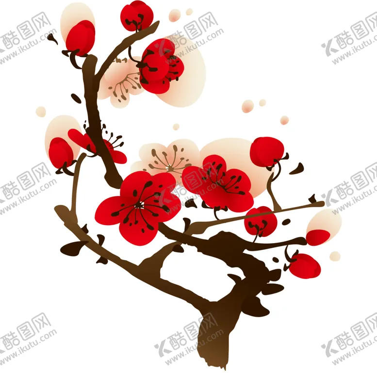 编号：80804906170938156431【酷图网】源文件下载-中国风水墨梅