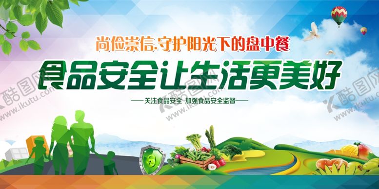 编号：64974309250700143645【酷图网】源文件下载-食品安全守护美好生活