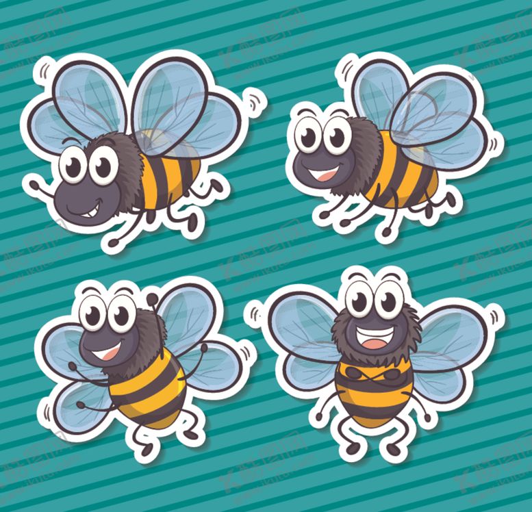 编号：78892009210508335622【酷图网】源文件下载-卡通蜜蜂