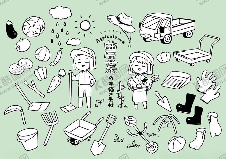 编号：86985211251250105514【酷图网】源文件下载-户外露营装备与人物插画