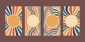 简约几何条纹背景