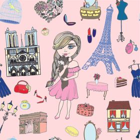 创意拼接卡通图案背景