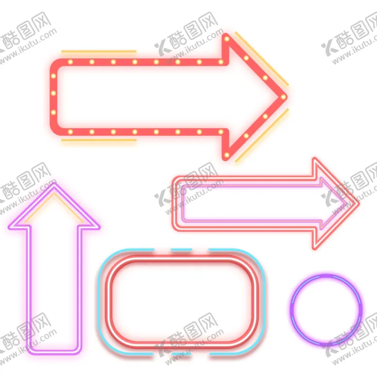编号：30329106250133073639【酷图网】源文件下载-618边框霓虹灯光荧光灯蓝色霓