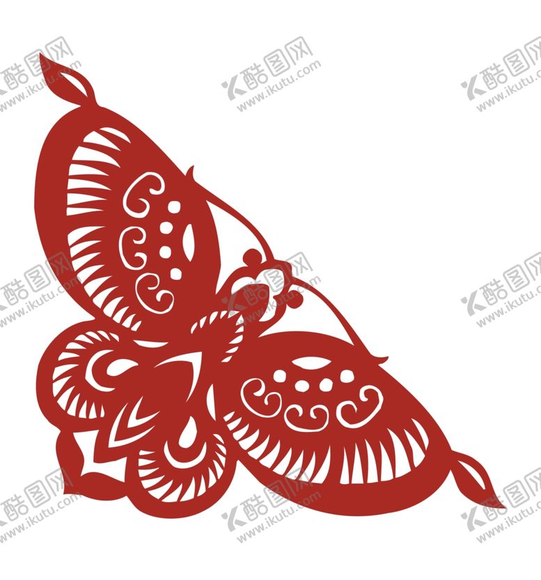编号：29327102271411035087【酷图网】源文件下载-蝴蝶剪纸