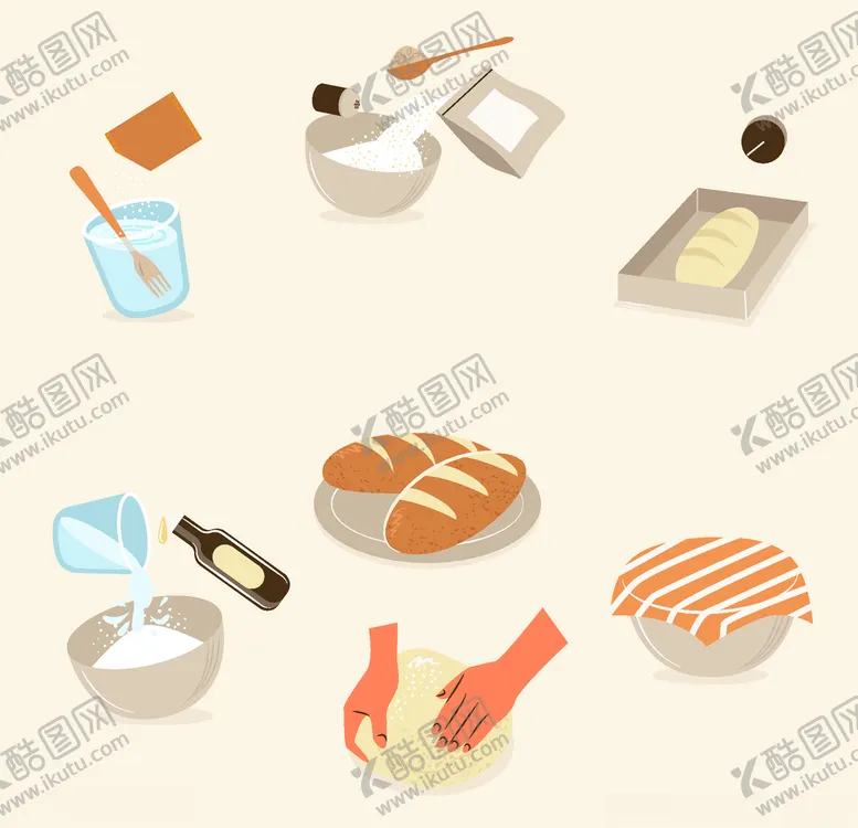 编号：70598806242040516730【酷图网】源文件下载-矢量厨房蔬菜食品素材