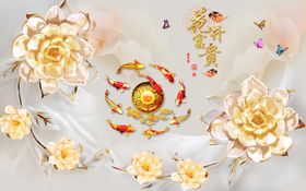 花卉背景墙