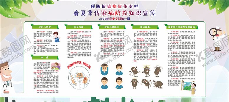 编号：49852706250338067183【酷图网】源文件下载-春夏季传染病
