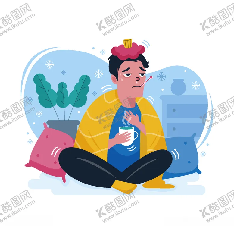 编号：91627703151421025443【酷图网】源文件下载-感冒